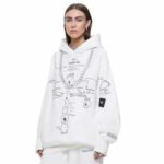 ADVISORY BOARD CRYSTALS Gray Objects Displaced by Refraction hoodie, White - Image 2