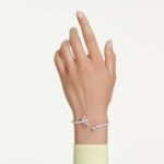 Ariana Grande x Swarovski bangle, Mixed cuts, Dragonfly, Multicoloured, Rhodium plated - Image 2