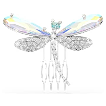 ariana-grande-x-swarovski-brooch-and-hair-accessory-crystal-pearl-mixed-cuts-dragonfly-white-rhodium-plated-swarovski-5749193 Ariana Grande x Swarovski brooch and hair accessory Crystal pearl, Mixed cuts, Dragonfly, White, Rhodium plated - Image 1