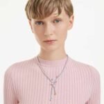 Ariana Grande x Swarovski necklace Mixed cuts, Dragonfly, Multicoloured, Rhodium plated - Image 2