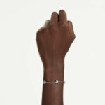 Chroma bracelet, Star, White, Rhodium plated - Image 2