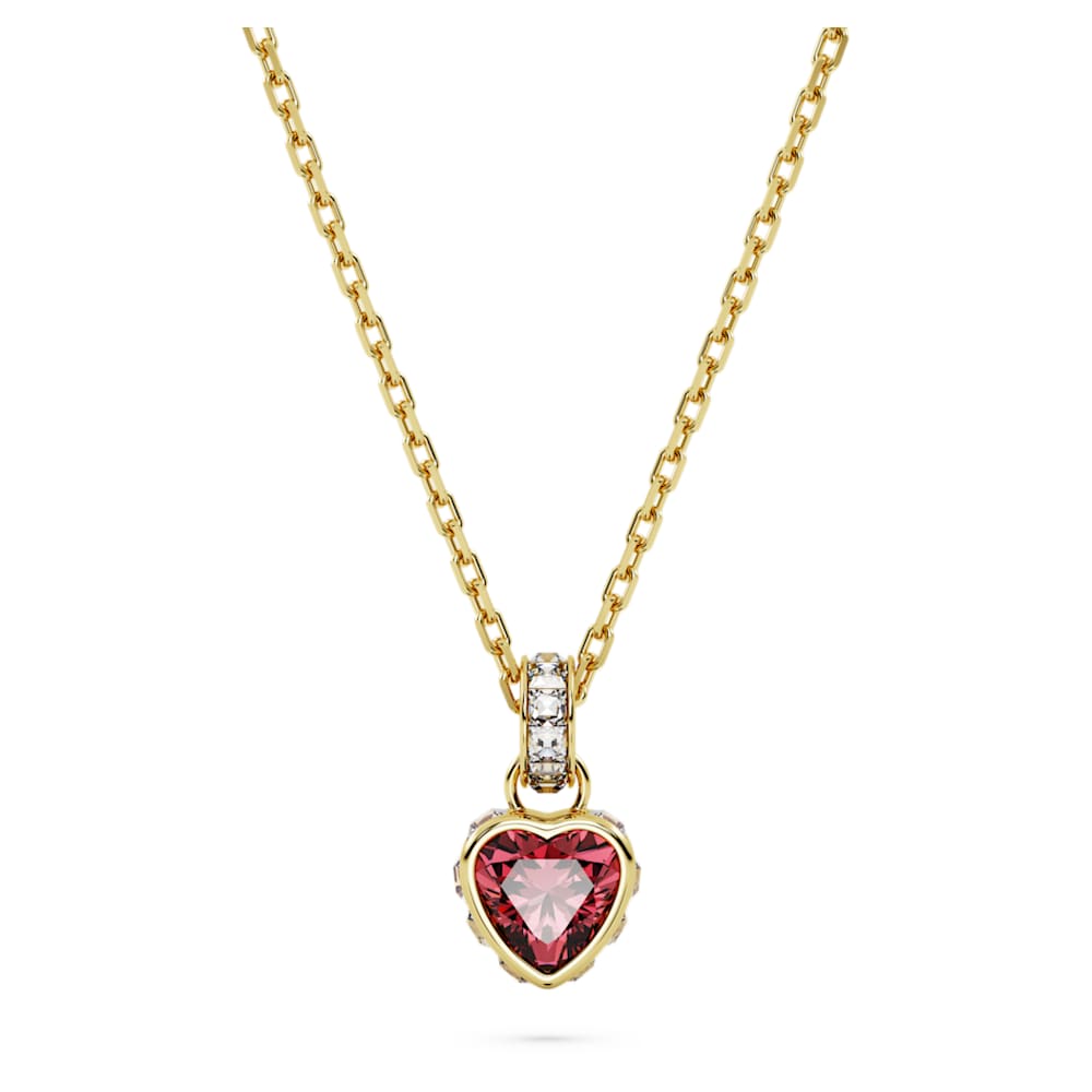 chroma-pendant-heart-red-18k-gold-finish-swarovski-5648750 Chroma pendant, Heart, Red, 18K gold finish - Image 1