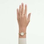 Cocktail round watch Round cut, Metal bracelet, Gold tone, Gold-tone finish - Image 2