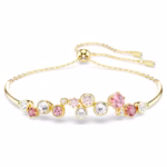 Constella bracelet Mixed cuts, Multicoloured, 18K gold finish - Image 2