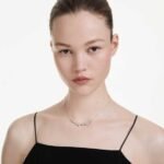 Constella necklace, Mixed cuts, White, Rhodium plated - Image 2