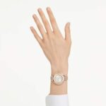 Crystalline aura watch Swiss Made, Metal bracelet, Rose gold tone, Rose gold-tone finish - Image 2