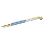 Crystalline ballpoint pen Minions, Blue, Gold-tone plated