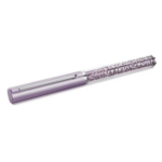 Crystalline ballpoint pen Purple lacquered, chrome plated