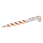Crystalline ballpoint pen Swan, Rose gold tone, Rose gold-tone plated