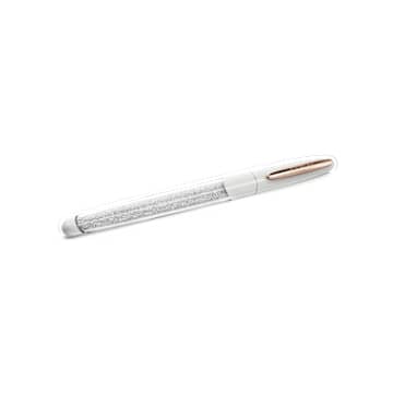 crystalline-rollerball-pen-white-rose-gold-tone-plated-swarovski-5728390 Crystalline rollerball pen White, Rose gold-tone plated - Image 1