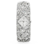 Curiosa bangle watch Crystal bracelet, Silver Tone, Stainless steel
