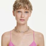 Dextera necklace Round cut, Chain, White, Mixed metal finish - Image 2