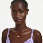 Dextera pendant, Round cut, White, 18K rose gold finish - Image 2