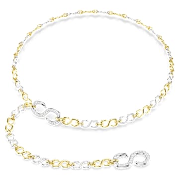 dextera-waist-belt-white-mixed-metal-finish-swarovski-5753850 Dextera waist belt White, Mixed metal finish - Image 1