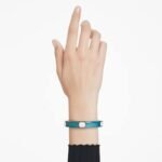 Dulcis bangle Octagon cut, Blue, 18K gold finish - Image 2