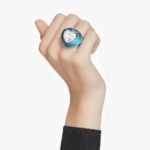 Dulcis cocktail ring Heart cut, Pavé, Heart, Blue - Image 2
