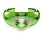 Dulcis cuff Octagon cut, Green, 18K gold finish