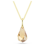 Energic pendant Brown, 18K gold finish
