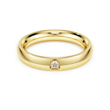eternity-band-ring-lab-grown-diamonds-0.05-ct-tw-round-shape-18k-yellow-gold-swarovski-5720717 Eternity band ring Lab-grown diamonds 0.05 ct tw, Round shape, 18K yellow gold - Image 1