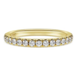 Eternity band ring Lab-grown diamonds 0.4 ct tw, Round shape, 18K yellow gold