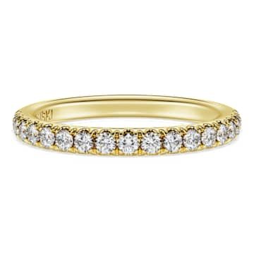 eternity-band-ring-lab-grown-diamonds-0.4-ct-tw-round-shape-18k-yellow-gold-swarovski-5698344 Eternity band ring Lab-grown diamonds 0.4 ct tw, Round shape, 18K yellow gold - Image 1