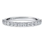 Eternity band ring Lab-grown diamonds 0.5 ct tw, Round shape, 18K white gold