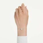 Eternity bracelet Lab-grown diamonds 0.5 ct tw, Heart shape, Sterling silver - Image 2