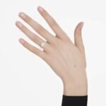 Eternity halo solitaire ring Lab-grown diamonds 1.33 ct tw, Round shape, 18K white gold - Image 2
