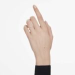 Eternity open band ring Lab-grown diamonds 0.2 ct tw, Round shape, 18K white gold - Image 2