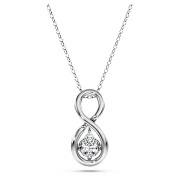 eternity-pendant-lab-grown-diamonds-0.33-ct-tw-pear-shape-infinity-18k-white-gold-swarovski-5709797 Eternity pendant Lab-grown diamonds 0.33 ct tw, Pear shape, Infinity, 18K white gold - Image 1
