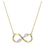 Eternity pendant Lab-grown diamonds 0.35 ct tw, Mixed shapes, 18K yellow gold