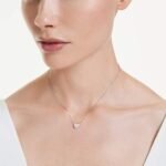 Eternity pendant Lab-grown diamonds 0.5 ct tw, Heart shape, Sterling silver - Image 2