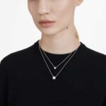 Eternity solitaire pendant Lab-grown diamonds 2 ct tw, Round shape, 18K white gold - Image 2