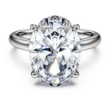 eternity-solitaire-ring-lab-grown-diamonds-6-ct-tw-oval-shape-18k-white-gold-swarovski-5716201 Eternity solitaire ring Lab-grown diamonds 6 ct tw, Oval shape, 18K white gold - Image 1