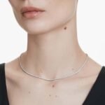 Eternity Tennis necklace Lab-grown diamonds 3 ct tw, Round shape, 18K white gold - Image 2
