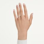 Eternity V band ring Lab-grown diamonds 0.25 ct tw, Round shape, 18K white gold - Image 2