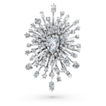 Galaxy brooch Lab-grown diamonds 15.71 ct tw, Mixed shapes, 18K white gold
