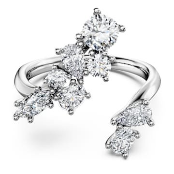 galaxy-bypass-ring-lab-grown-diamonds-1.25-ct-tw-mixed-shapes-18k-white-gold-swarovski-5690399 Galaxy bypass ring Lab-grown diamonds 1.25 ct tw, Mixed shapes, 18K white gold - Image 1