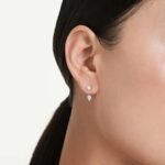 Galaxy earring jackets Lab-grown diamonds 0.82 ct tw, Mixed shapes, Sterling silver - Image 2