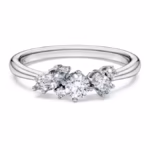 Galaxy ring Lab-grown diamonds 0.43 ct tw, Mixed shapes, Sterling silver