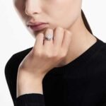Galaxy ring Lab-grown diamonds 2 ct tw, Round shape, 18K white gold - Image 2
