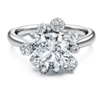 Galaxy ring Lab-grown diamonds 2 ct tw, Round shape, 18K white gold
