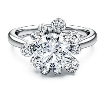 galaxy-ring-lab-grown-diamonds-2-ct-tw-round-shape-18k-white-gold-swarovski-5688862 Galaxy ring Lab-grown diamonds 2 ct tw, Round shape, 18K white gold - Image 1