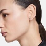 Galaxy stud earrings Lab-grown diamonds 0.5 ct tw, Round shape, 18K white gold - Image 2