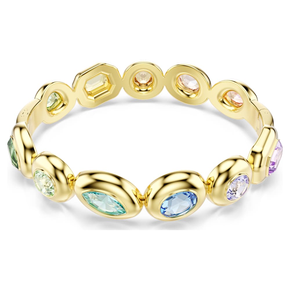 gema-bangle-mixed-cuts-multicoloured-18k-gold-finish-swarovski-5737447 Gema bangle, Mixed cuts, Multicoloured, 18K gold finish - Image 1