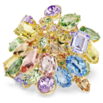 Gema cocktail ring, Mixed cuts, Multicoloured, 18K gold finish