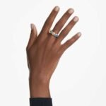 Gema ring Mixed cuts, Multicoloured, Rhodium plated - Image 2
