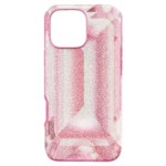 High smartphone case Crystal print motif, iPhone® 16 Pro Max, Pink