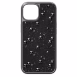 High smartphone case Flat Back crystals, iPhone® 15, Black