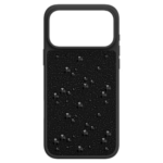 High smartphone case Flat Back crystals, iPhone® 17 Pro Max, Black